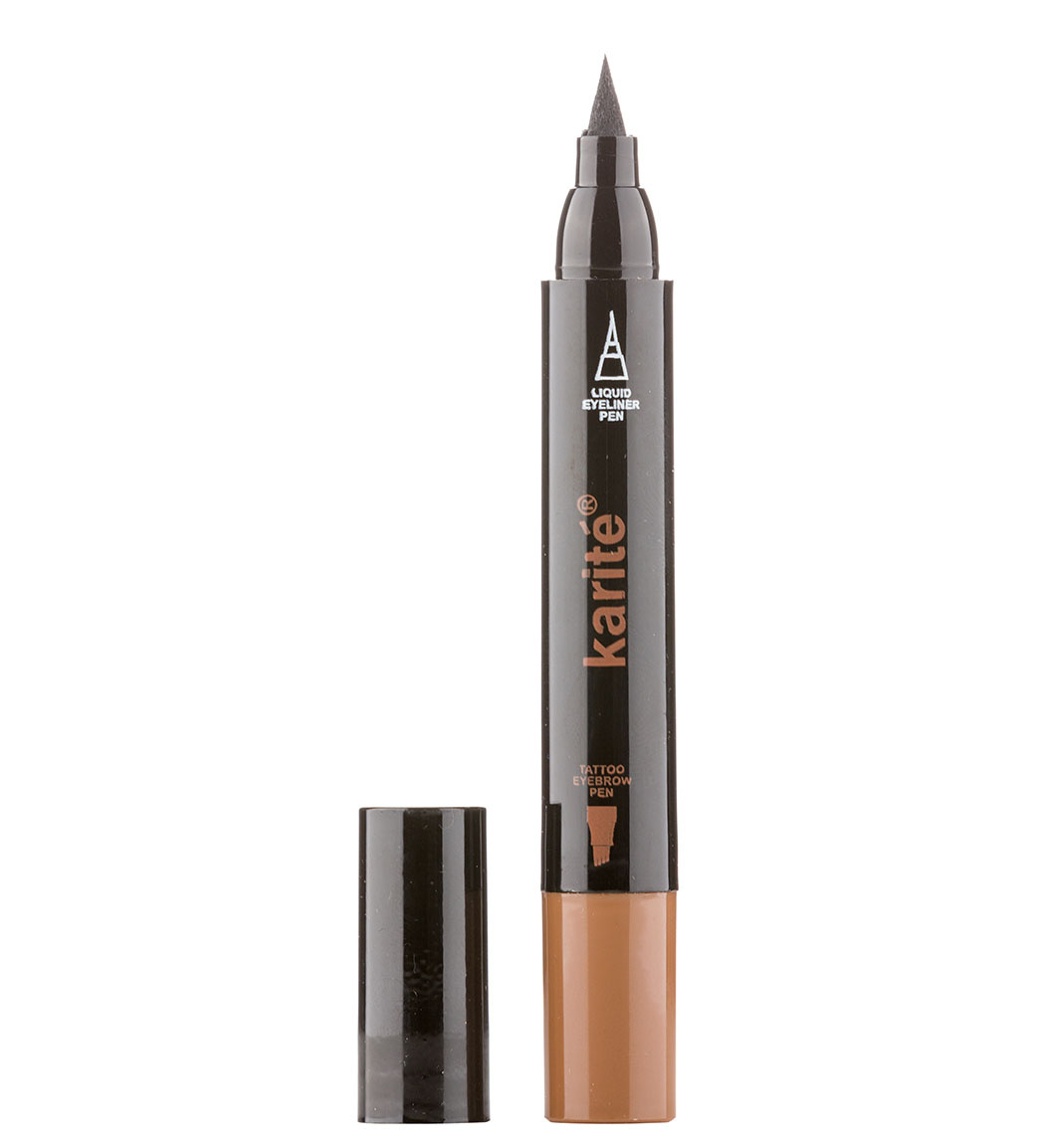 خط چشم و هاشور ابرو 2 طرفه قهوه ای روشن