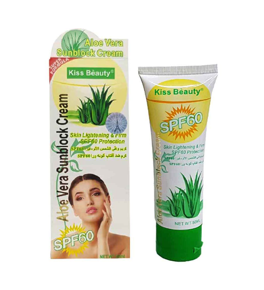 ضد آفتاب حاوی عصاره آلوئه ورا SPF60 حجم 50میل