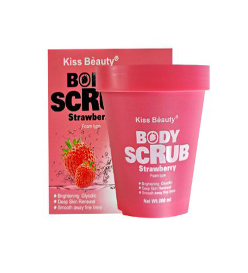 اسکراب شنی بدن توت فرنگی مدل فوم 200میل