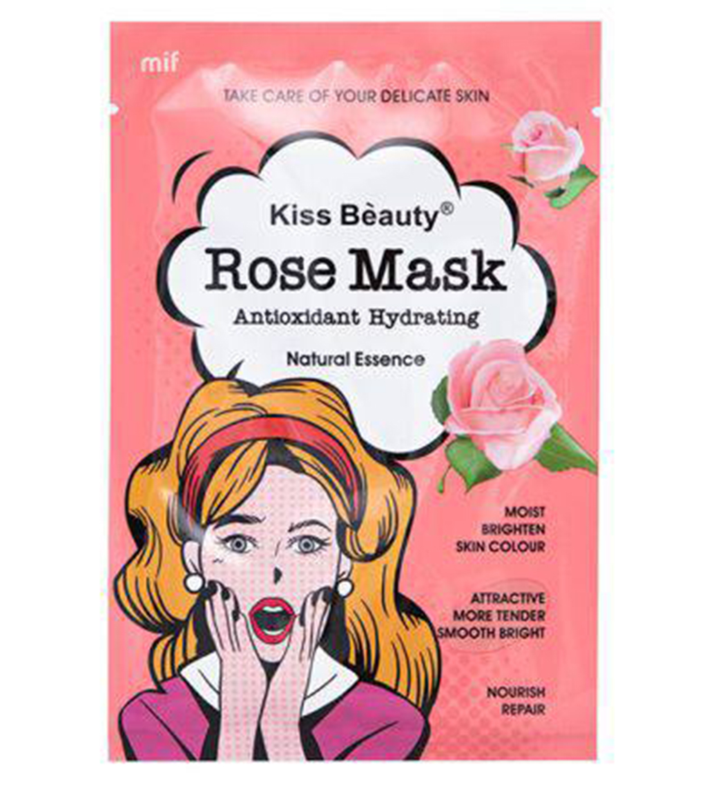 ماسک ورقه ای صورت گل رز