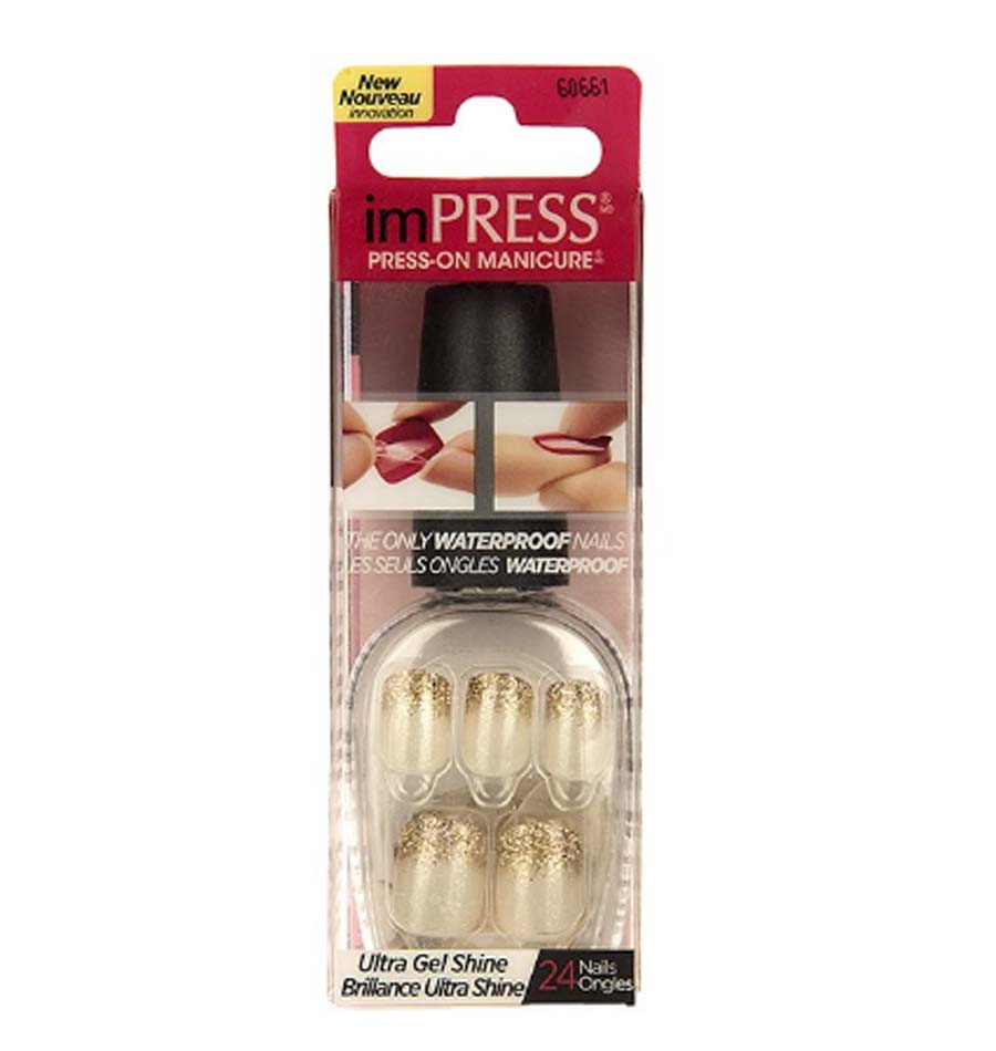 برچسب ژلیش ناخن مصنوعی مدل فرنچ اکلیلی