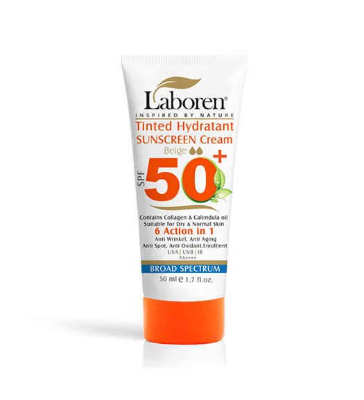 ضد آفتاب 6کاره رنگی اس پی اف 50 مناسب پوست خشک و نرمال