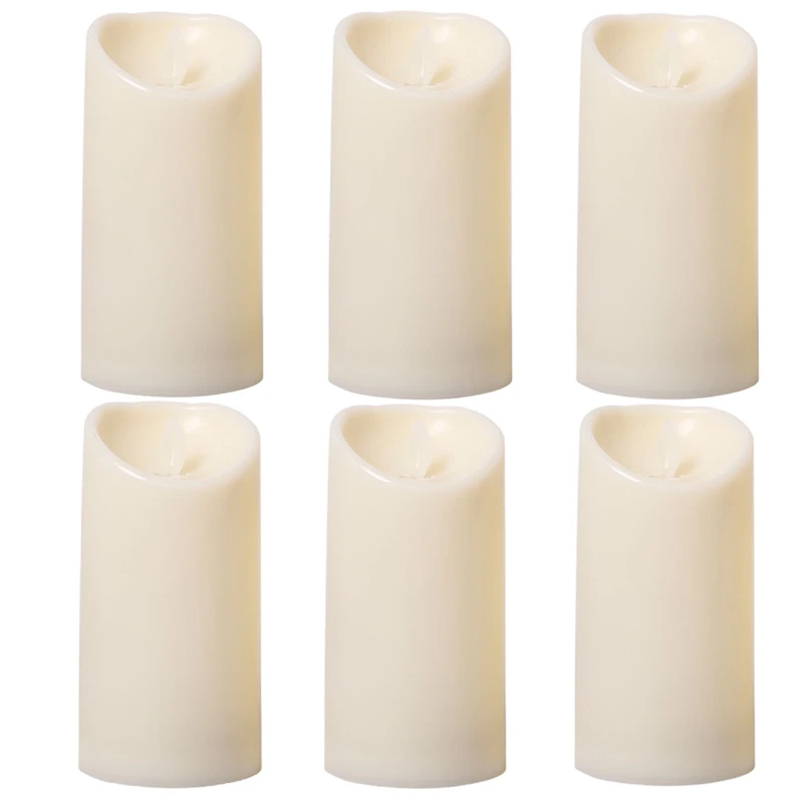 شمع ال ای دی مدل شعله متحرک کد 15 مجموعه 6 عددی