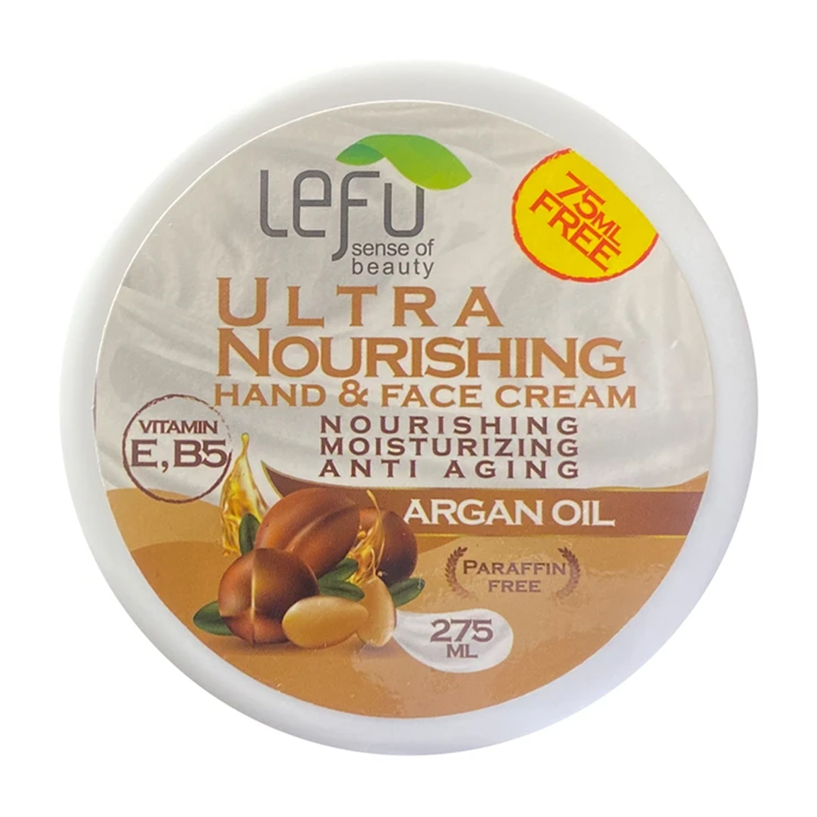 کرم آبرسان دست و صورت حاوی روغن آرگان حجم 275 میلی لیتر