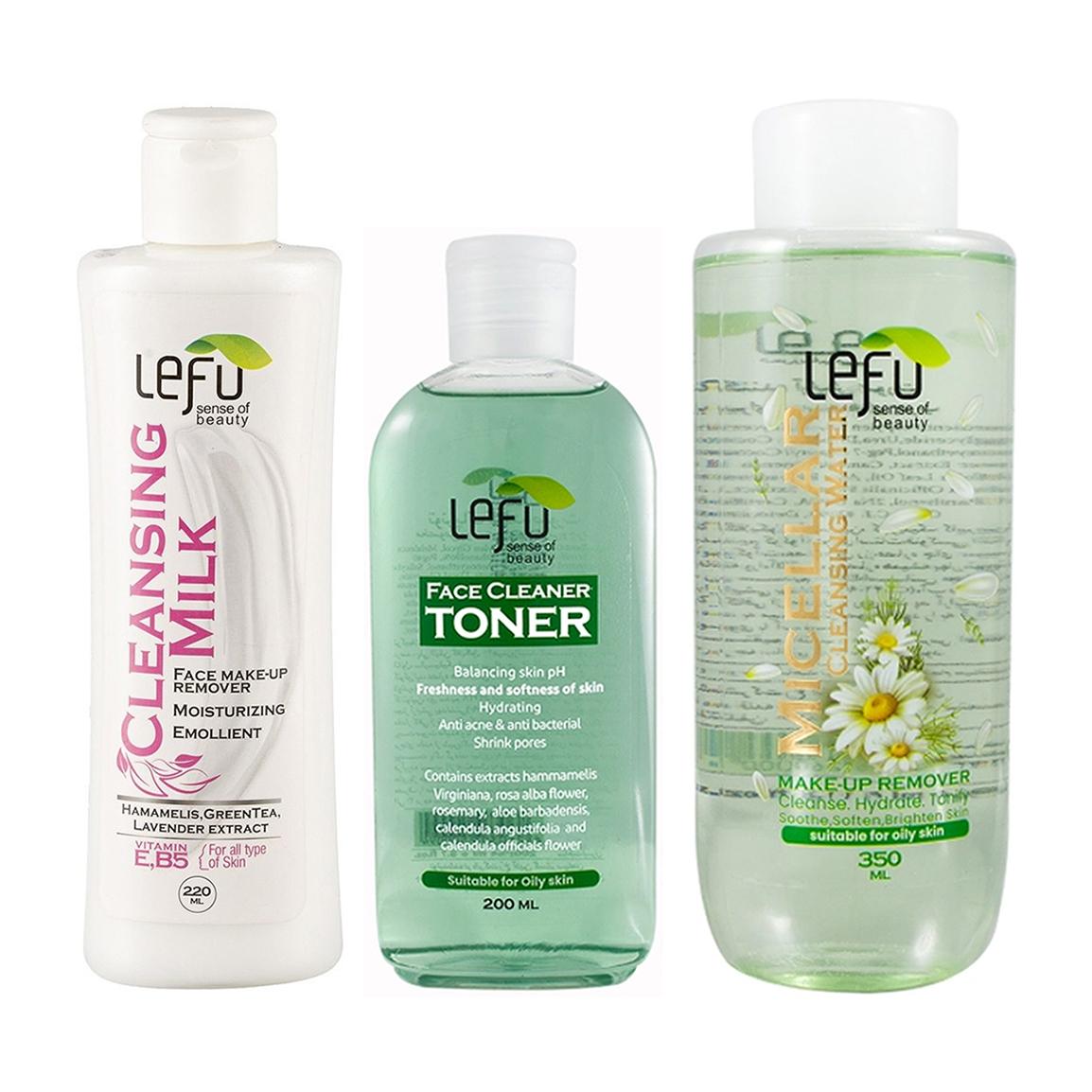پک سه عددی میسلارواتر و تونر و شیرپاکن