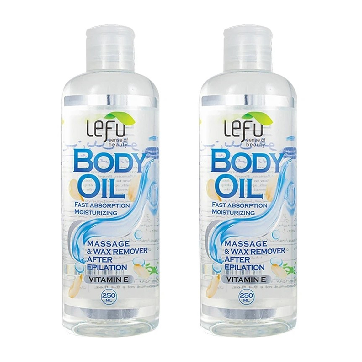 پک دو عددی روغن بدن حجم 500 میلی لیتر