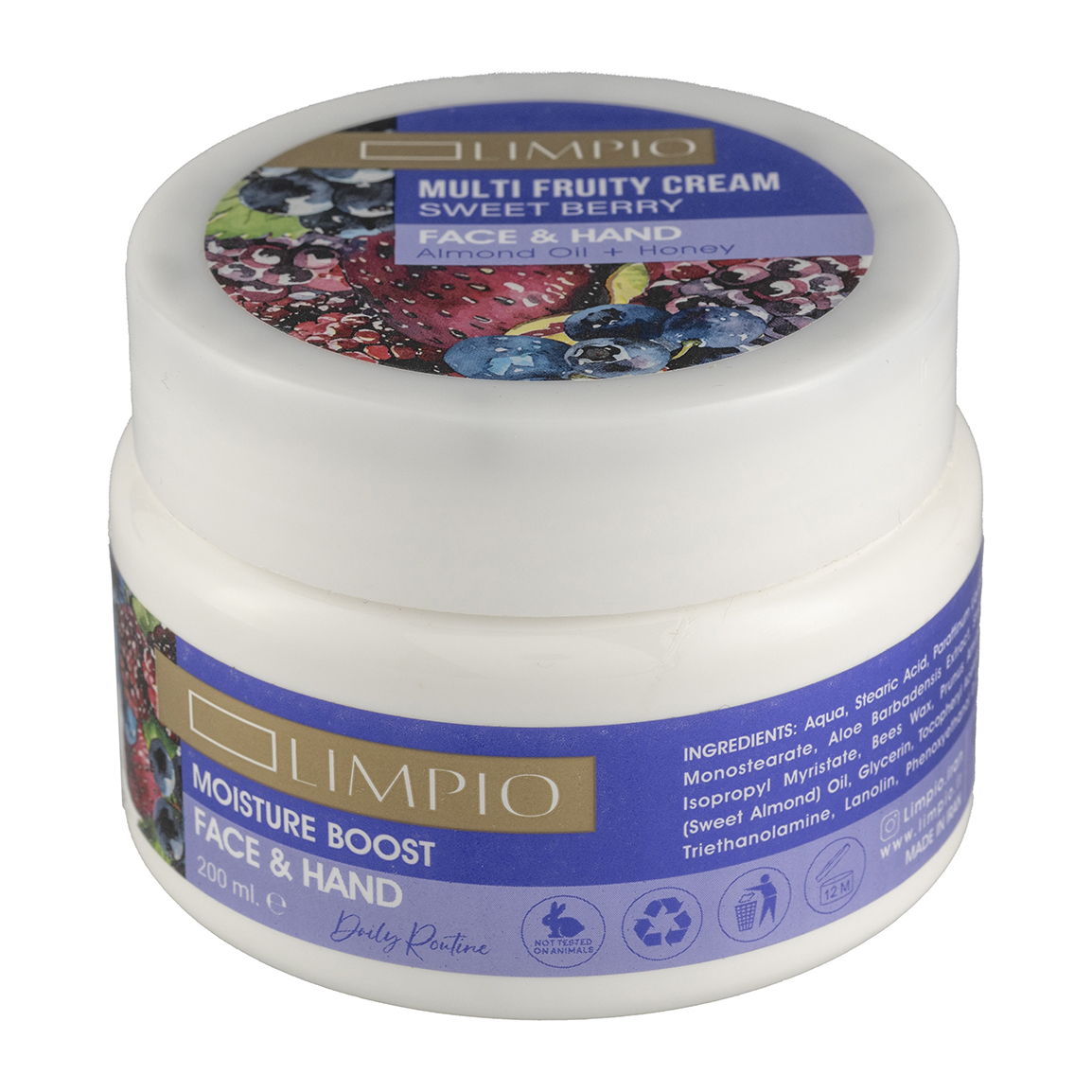 کرم کاسه ای مرطوب کننده دست و صورت بادام 200میل