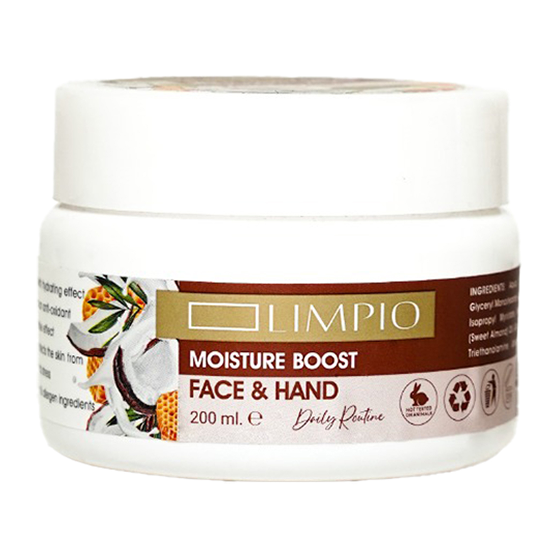 کرم مرطوب کننده دست و صورت حاوی عصاره نارگیل حجم 200 میلی لیتر