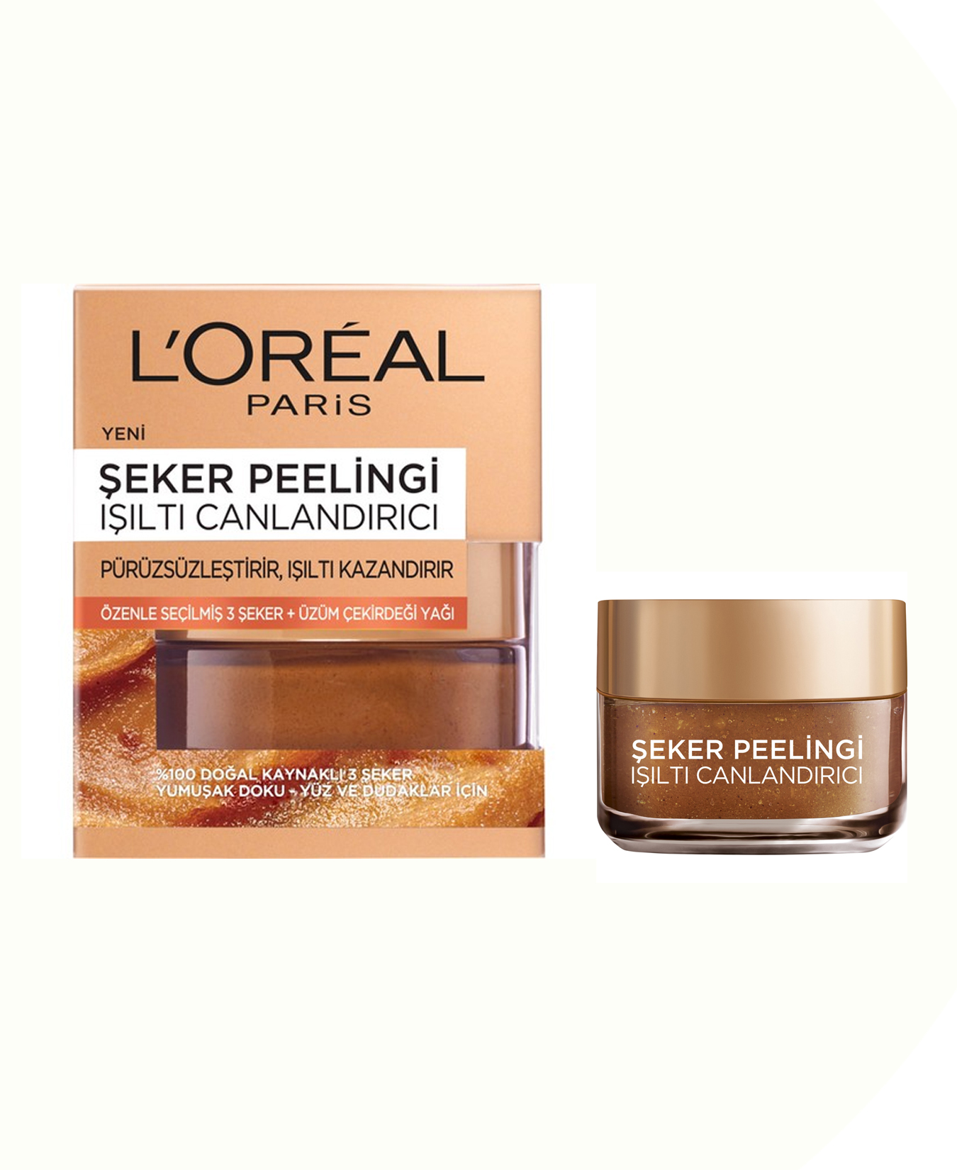 ماسک لایه بردار شکر مدل درخشان کننده حجم 50 میل