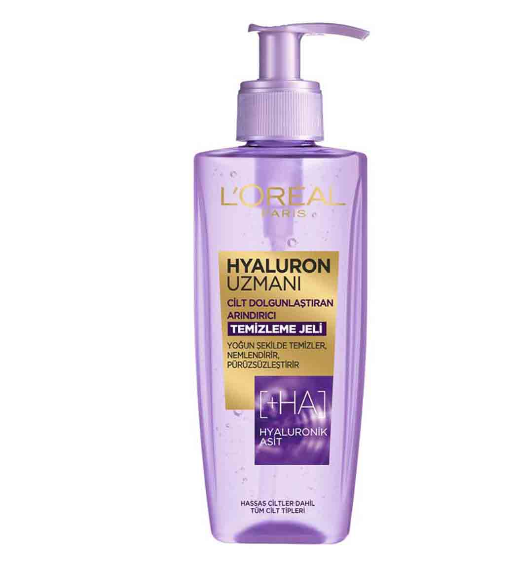 ژل شستشوی صورت و پا ک کننده آرایش Hyaluron Uzmani مناسب انواع پوست 200میل