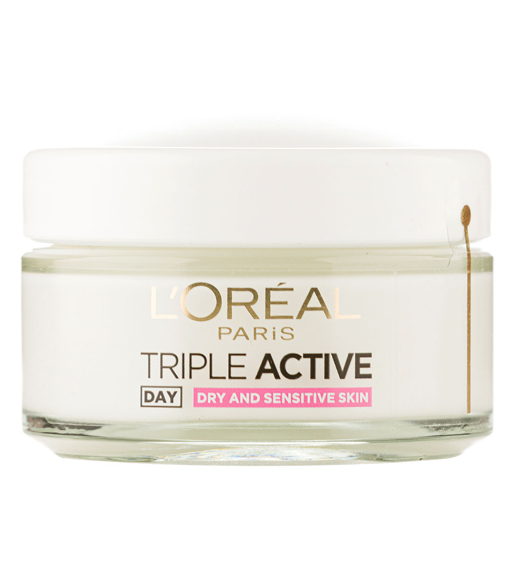 کرم روز آبرسان پوست های خشک و حساس مدل Triple Active حجم 50 میل