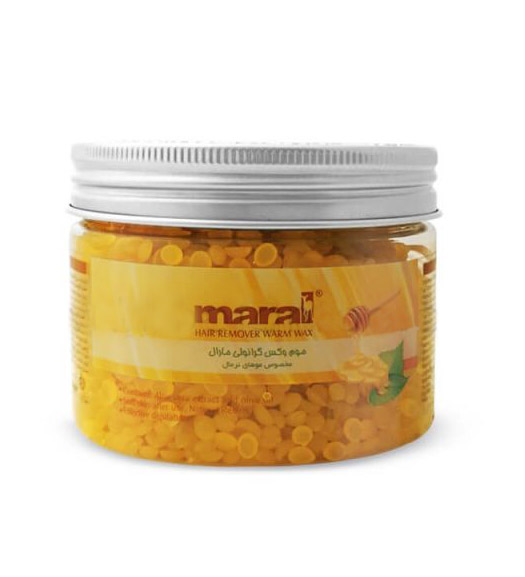موم وکس گرم عسلی گرانولی کاسه ای مناسب موی نرمال 200 گرمی