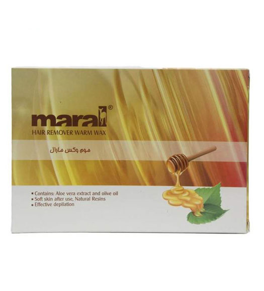 موم وکس گرم عسلی جعبه ای مناسب موی نرمال 500 گرمی