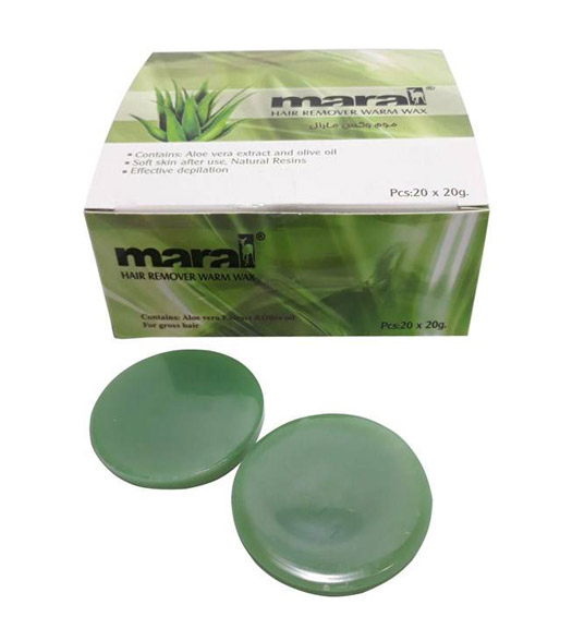 موم وکس گرم آلوئه ورا و زیتون سکه ای 20 عددی مناسب موی ضخیم