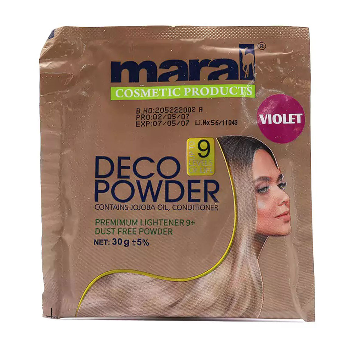 پودر دکلره بنفش 30گرم