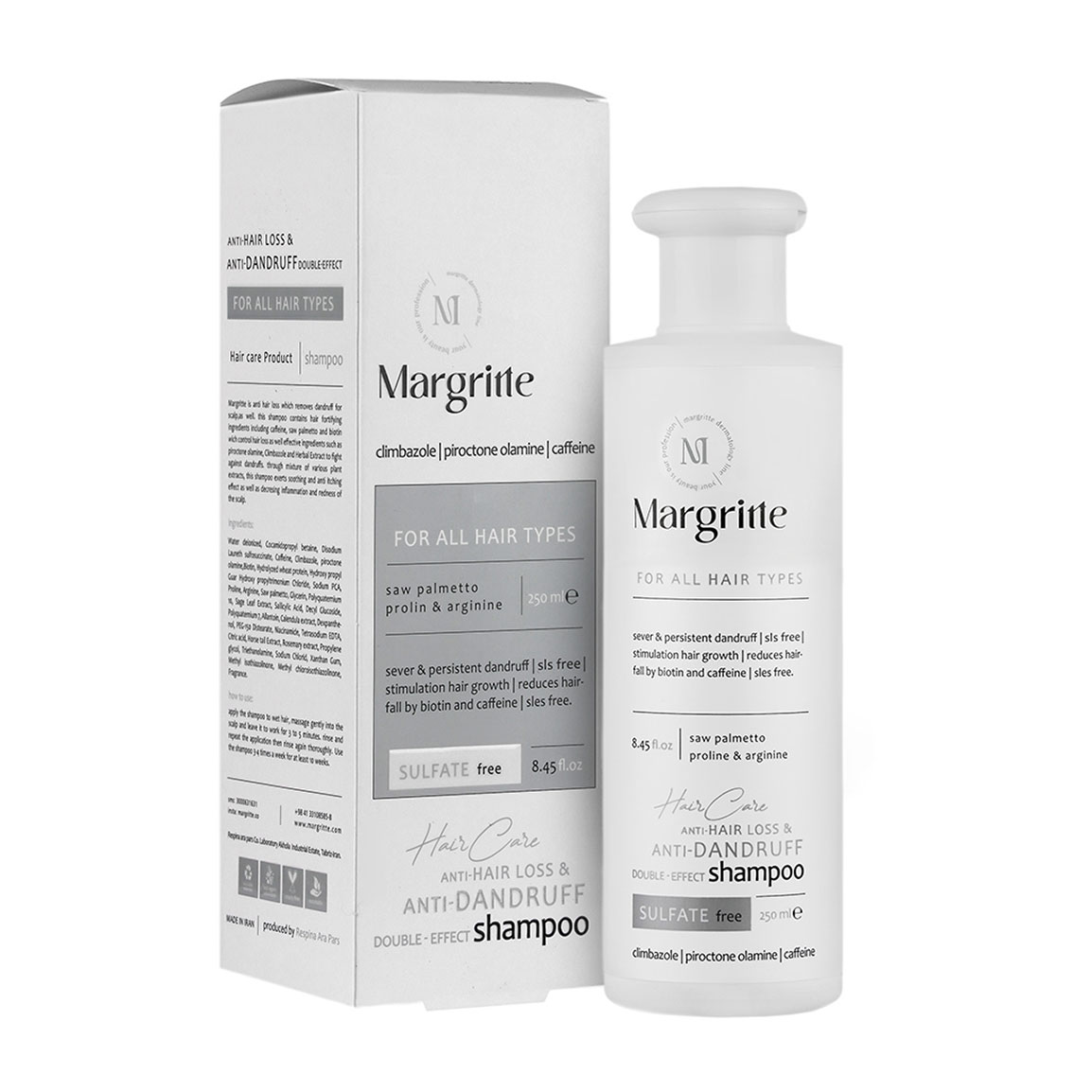 شامپو ضد شوره و تقویت کننده مناسب انواع مو حجم 250 میلی لیتر