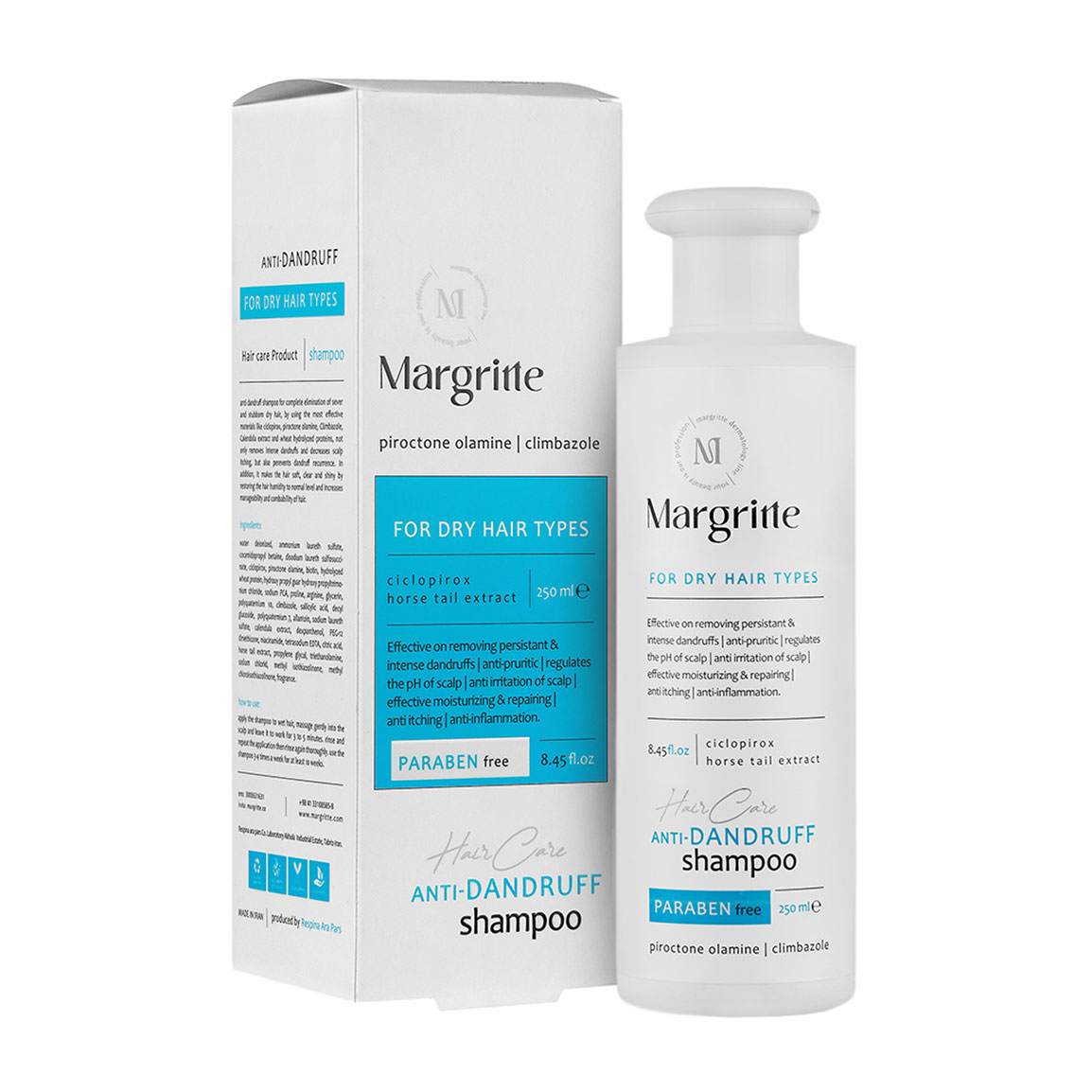 شامپو ضد شوره مناسب مو خشک حجم 250 میلی لیتر