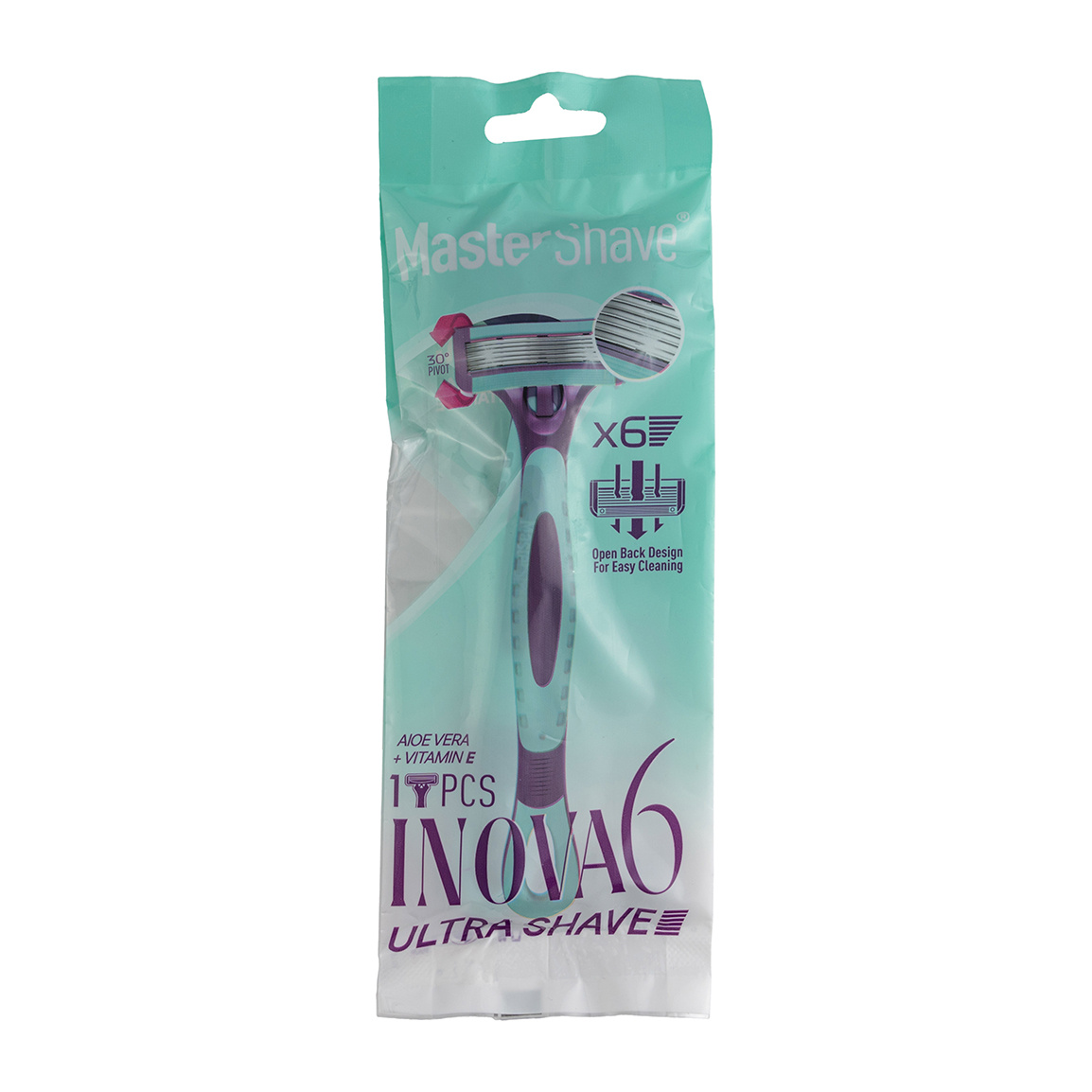 خودتراش زنانه 6 لبه مدل Inova 6 بسته 1 عددی