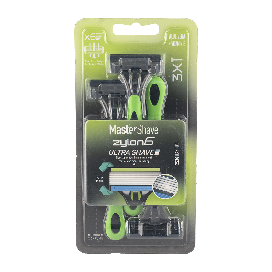 خودتراش مردانه 6 لبه مدل Zylon بسته 3 عددی