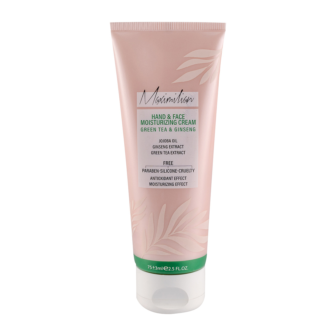 کرم مرطوب کننده حاوی چای سبز و جینسنگ حجم 75 میلی لیتر