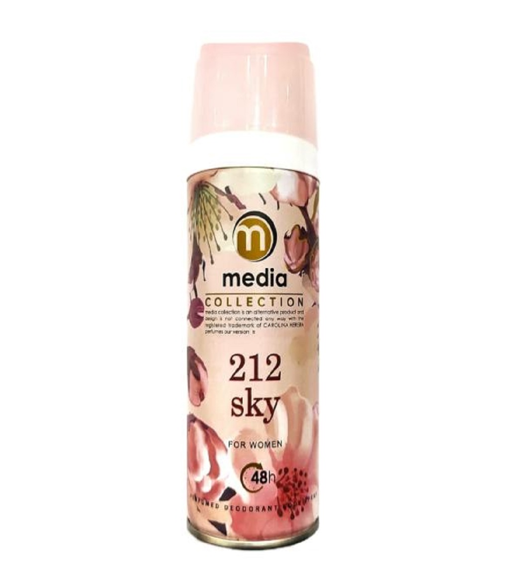 اسپری بدن زنانه طرح جدید مدل 212 Sky حجم 200میل