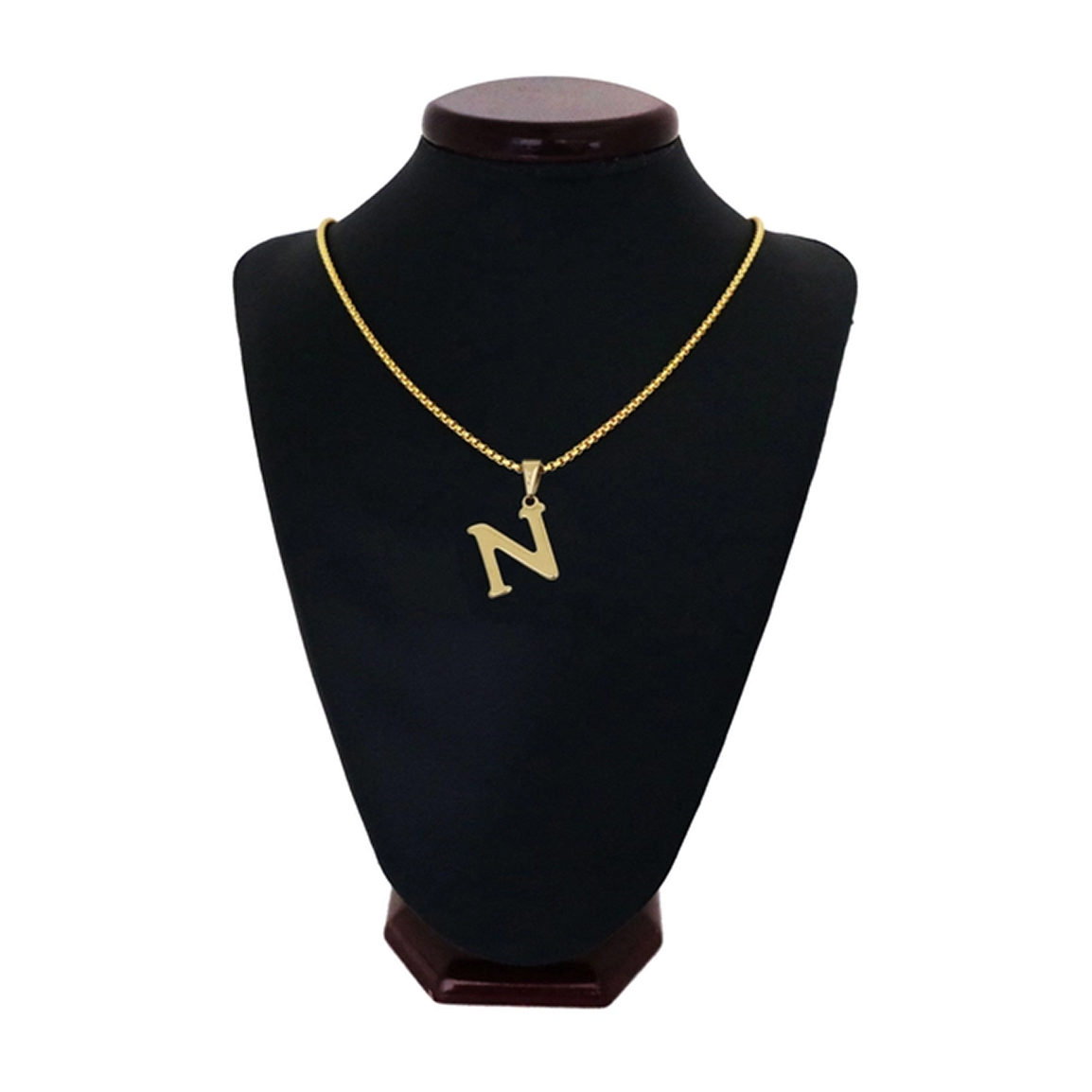 گردنبند مردانه طرح حرف N کد h011