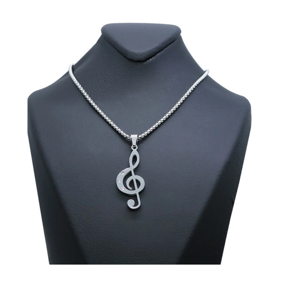 گردنبند مردانه طرح نت موسیقی کد nt01