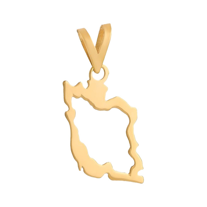 پلاک طلا 18عیار مدل ایران