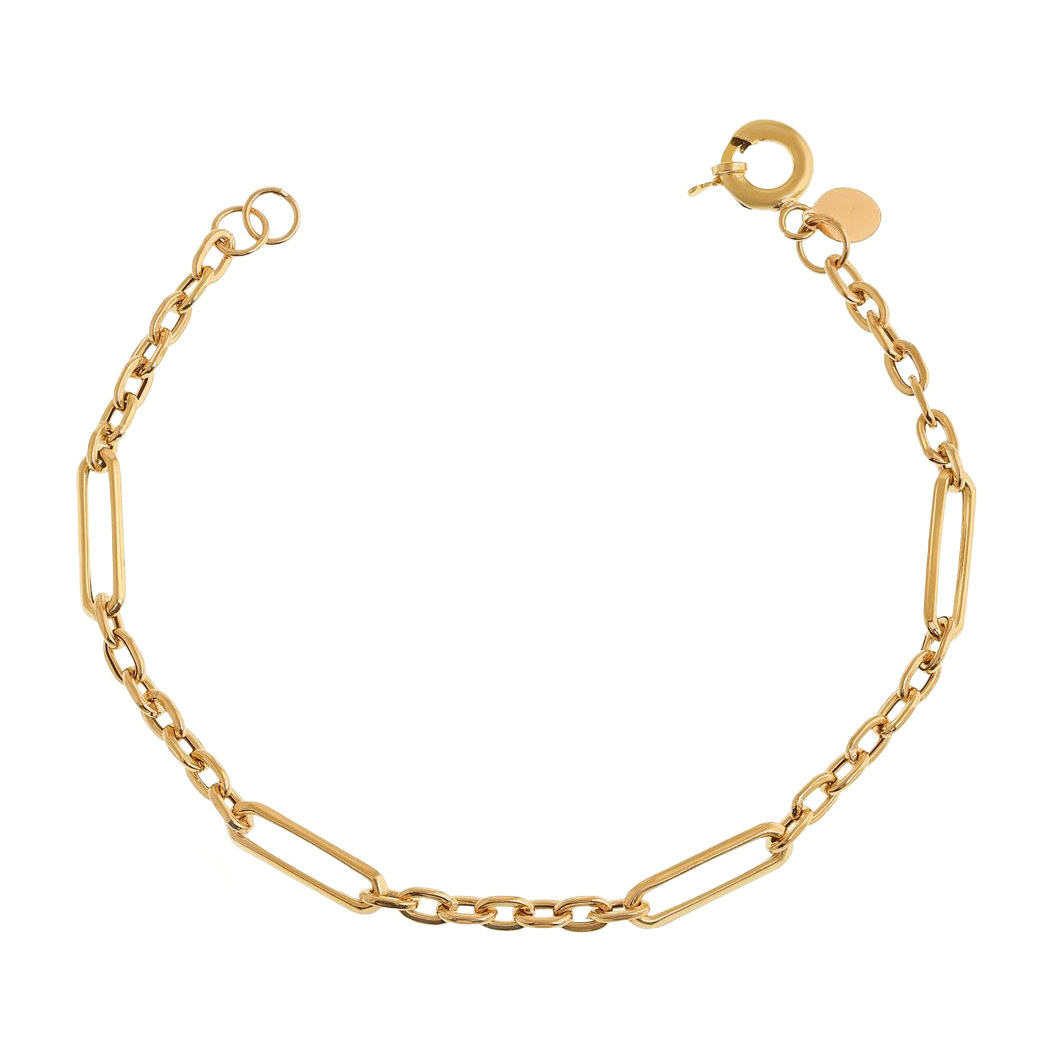 دستبند طلا 18 عیار مدل هرمس