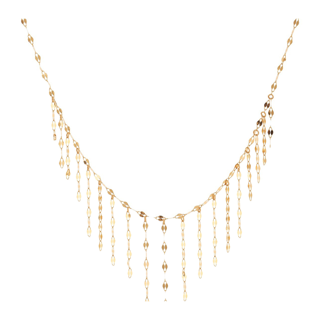 گردنبند طلا 18 عیار مدل پولکی