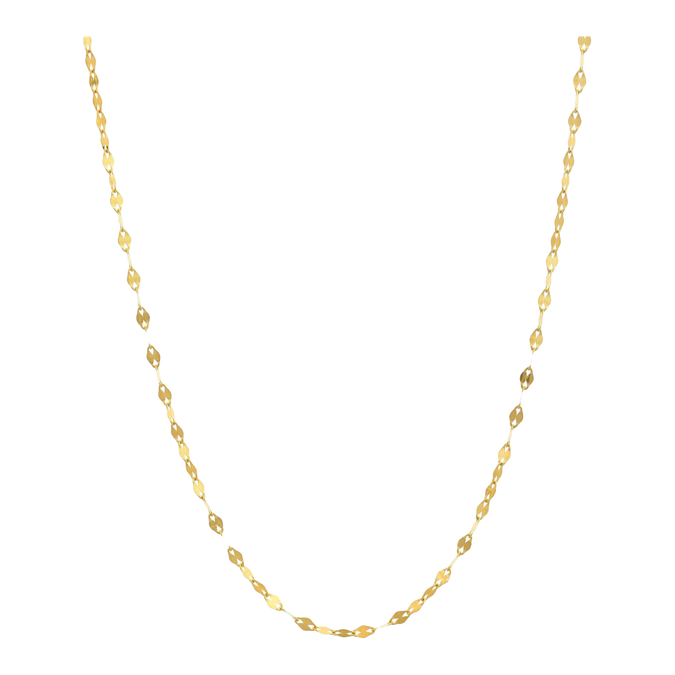 زنجیر طلا 18 عیار مدل پولکی1