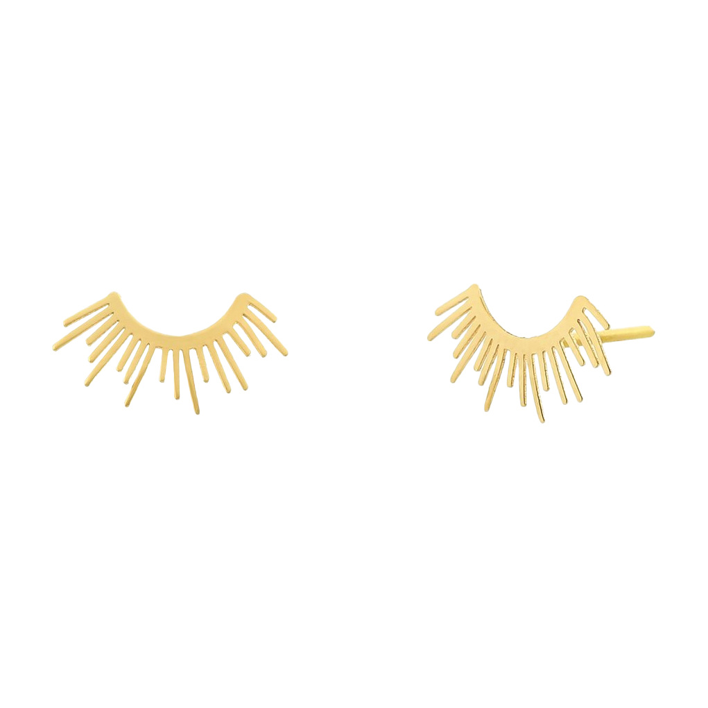 گوشواره طلا 18عیار مدل خورشید