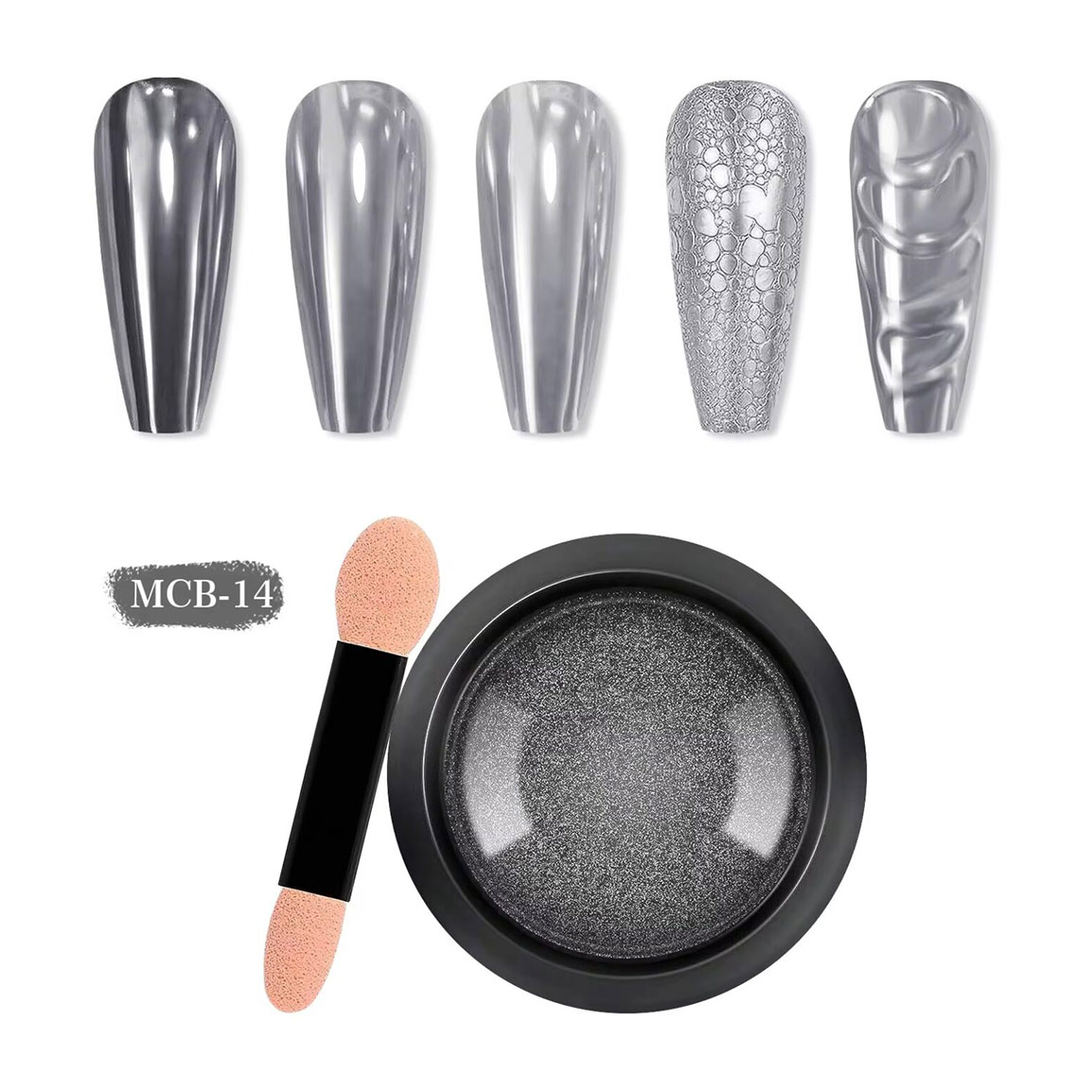 پودر کروم ناخن آینه ای