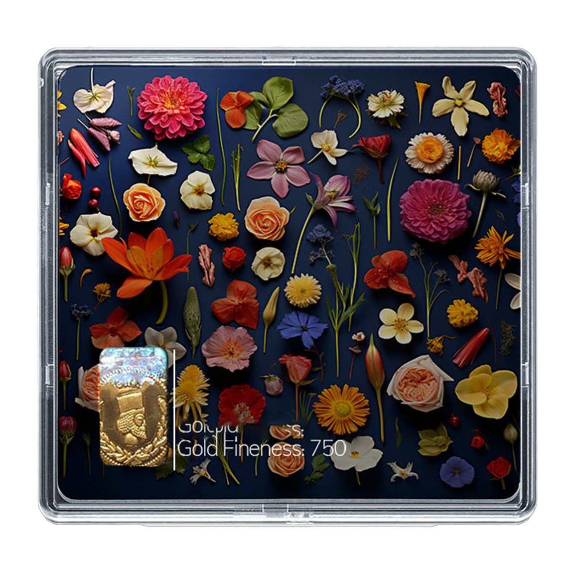 شمش طلا 18 عیار مدل گل کد SG10478