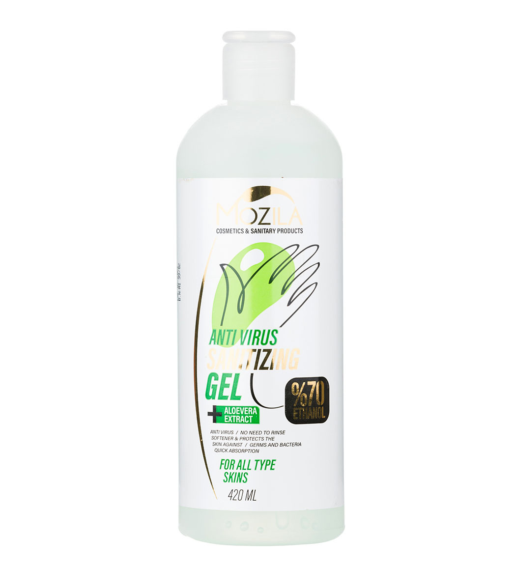 ژل ضدعفونی کننده دست حاوی عصاره آلوئه ورا 70درصد اتانول 420میل