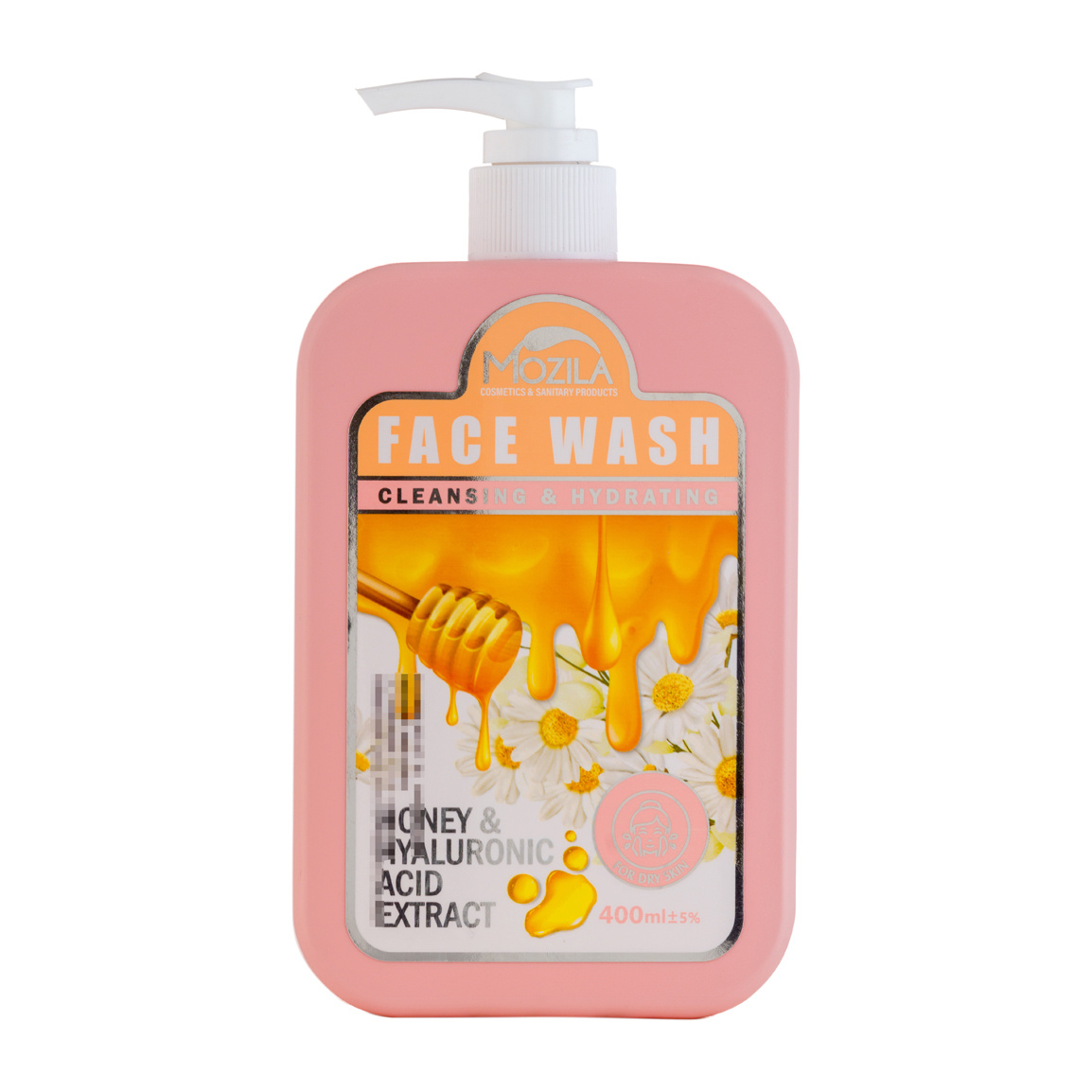 ژل شستشو صورت پوست خشک حاوی هیالورونیک اسید و عسل  400میل
