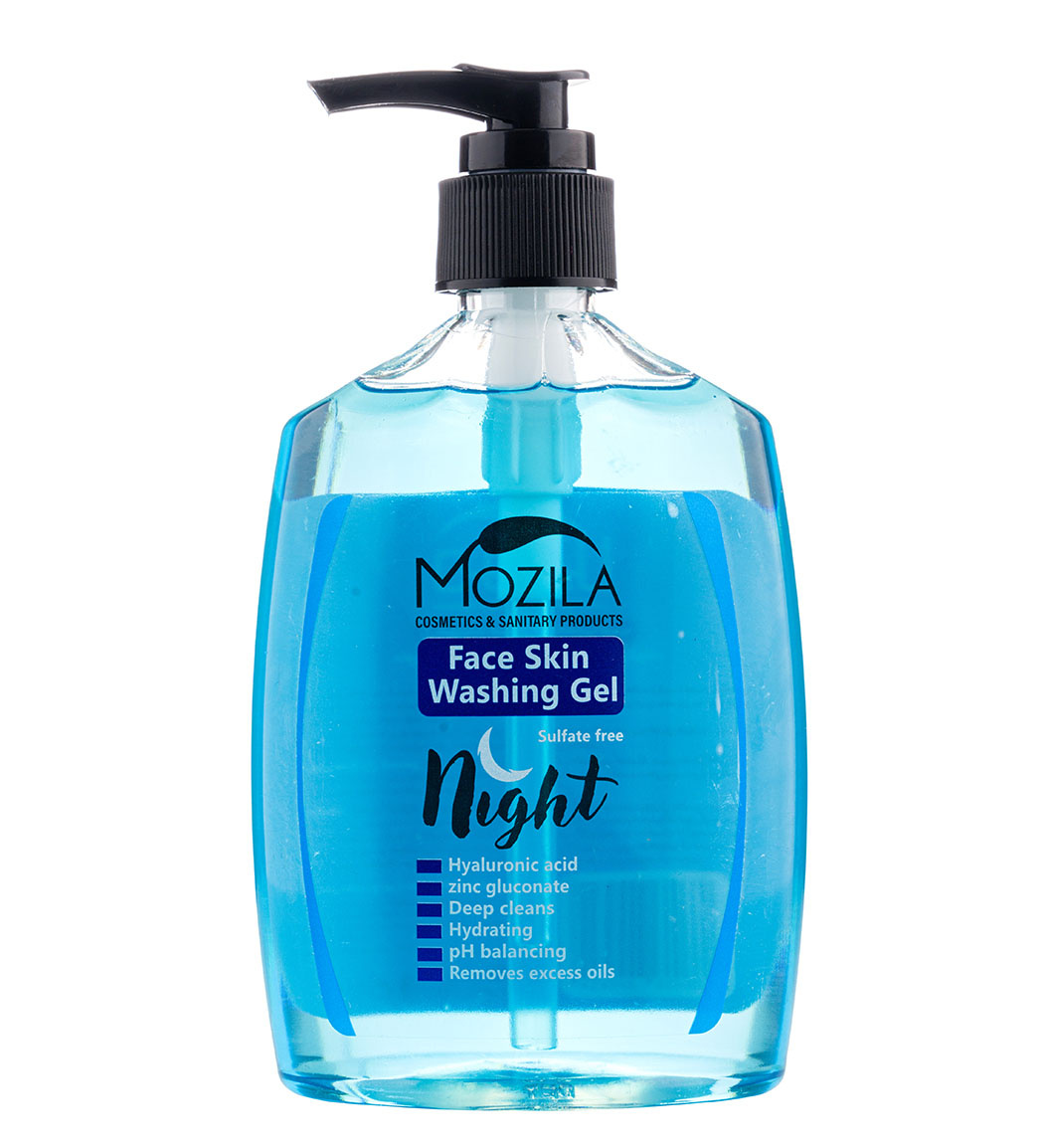 ژل شست و شو صورت فاقد سولفات مناسب شب حاوی هیالورونیک اسید و زینک گلوکونات  300 میل