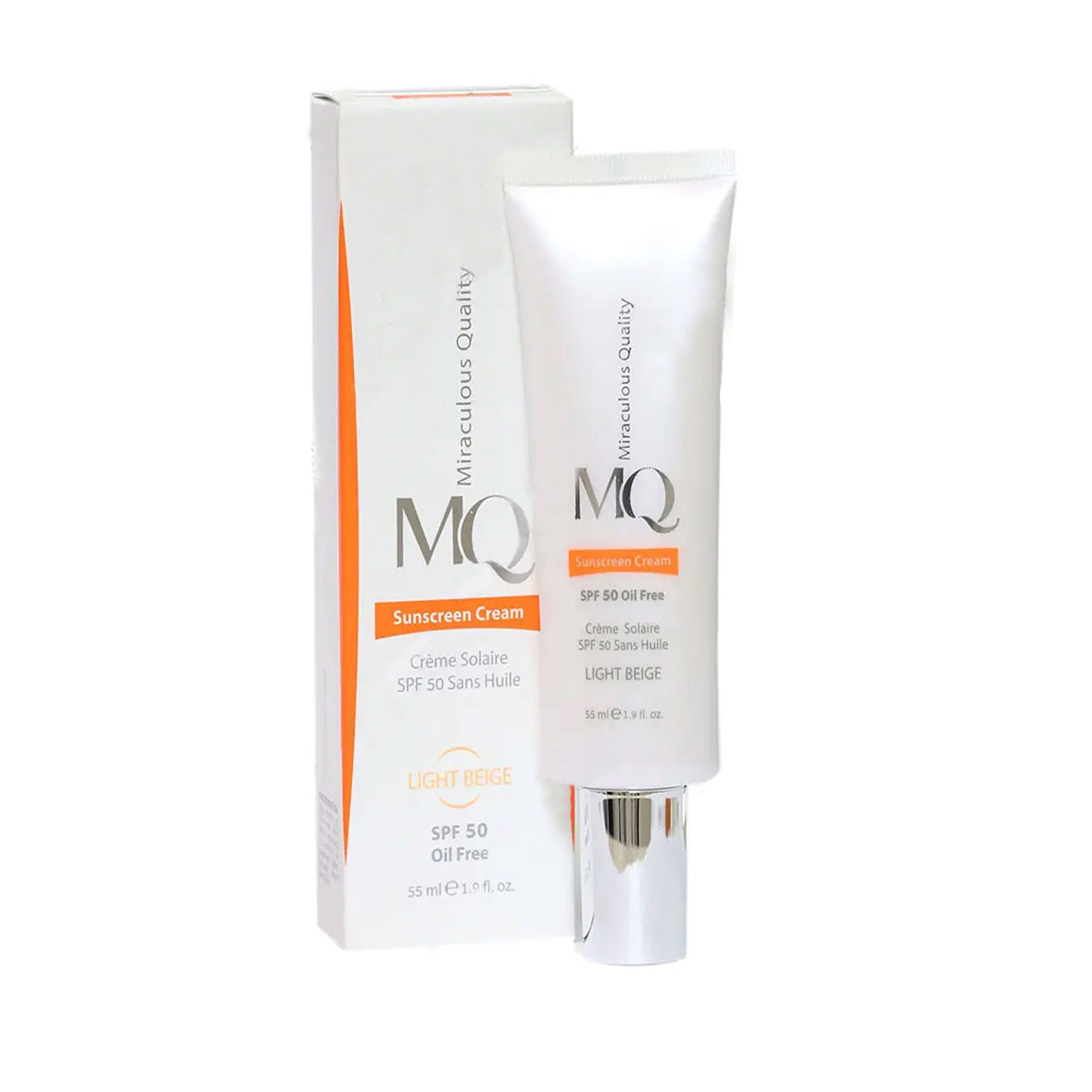 کرم ضد آفتاب رنگی با SPF50 مناسب پوست چرب و مستعد جوش و آکنه حجم 55 میلی لیتر