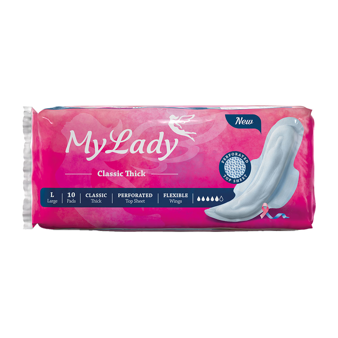 نوار بهداشتی کلاسیک ضخیم با لایه مشبک سایز بزرگ 10عددی