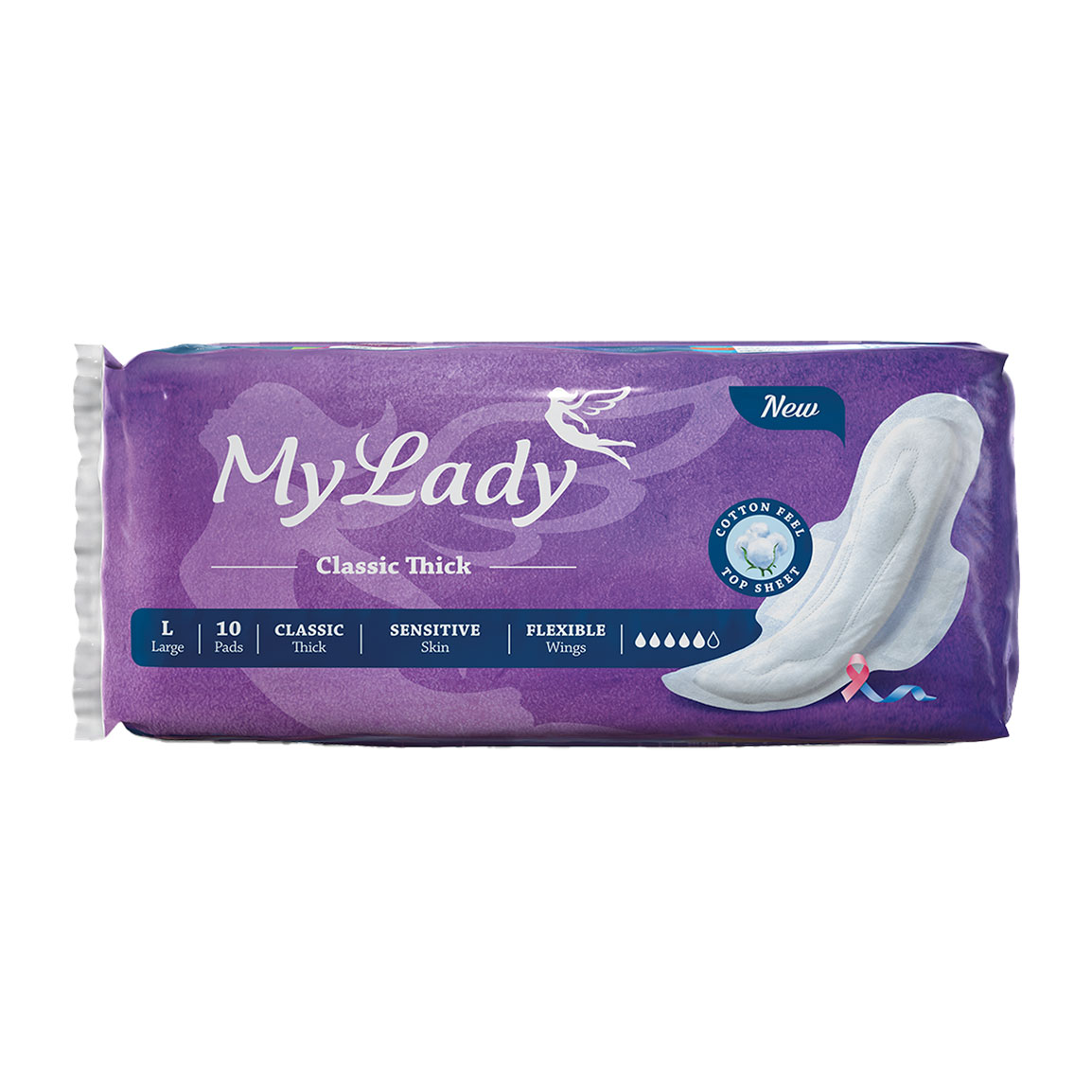 نوار بهداشتی کلاسیک ضخیم سایز بزرگ مناسب پوست حساس 10عددی