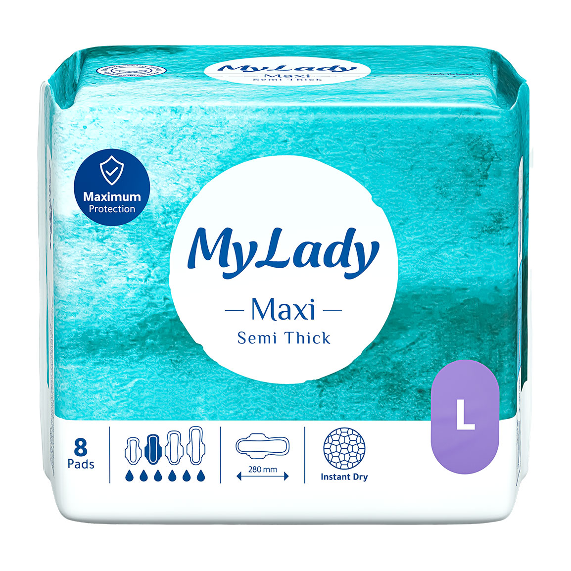 نوار بهداشتی مکسی نیمه ضخیم سایز بزرگ 8 عددی