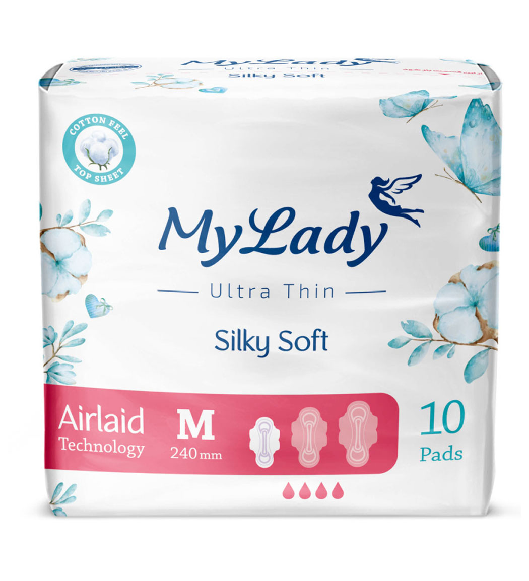 پک 5 عددی نواربهداشتی اولترا مدل به نرمی ابریشم سایز متوسط 10عددی