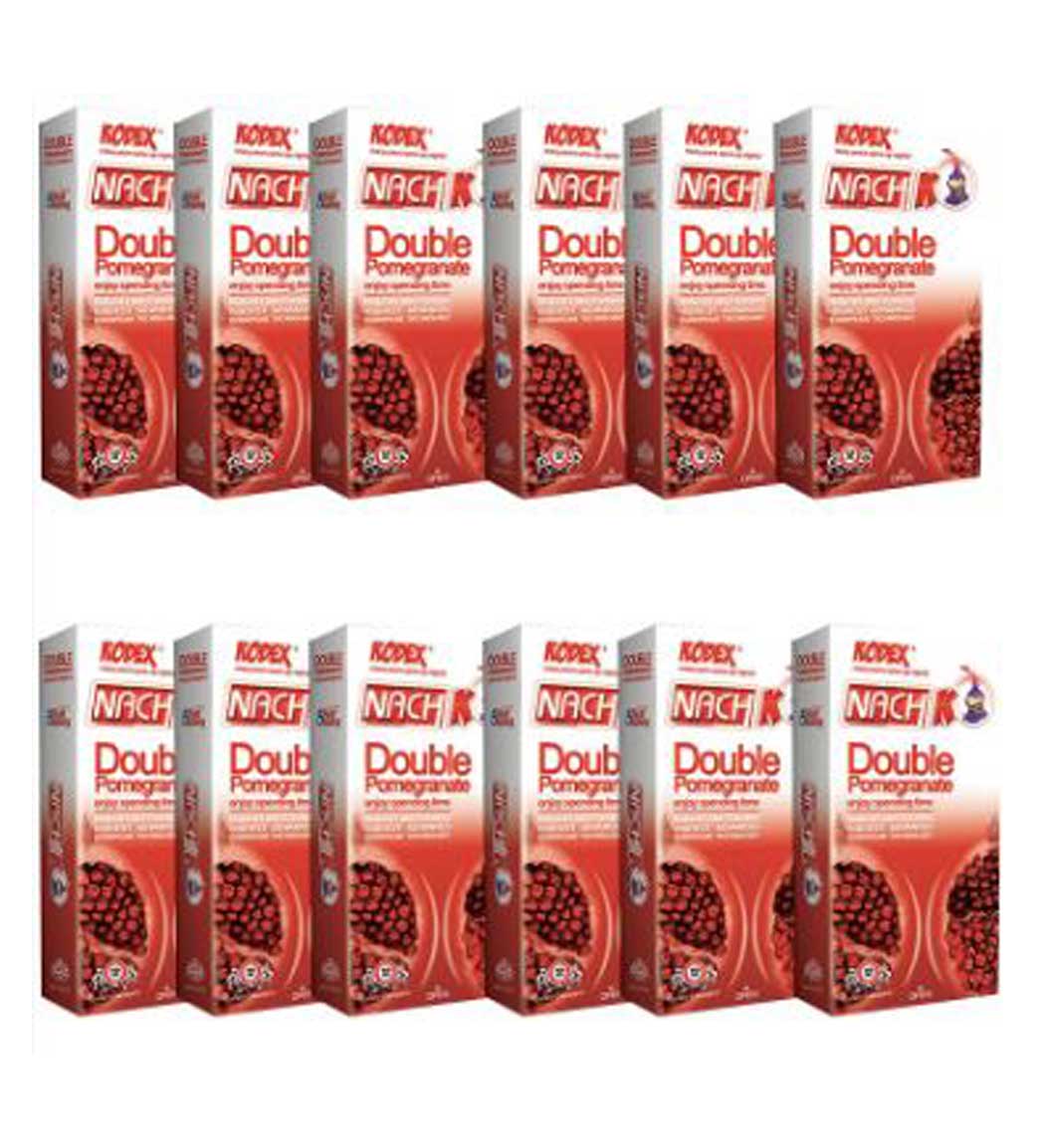 پک 12 عددی کاندوم مدل Double Pomogranet