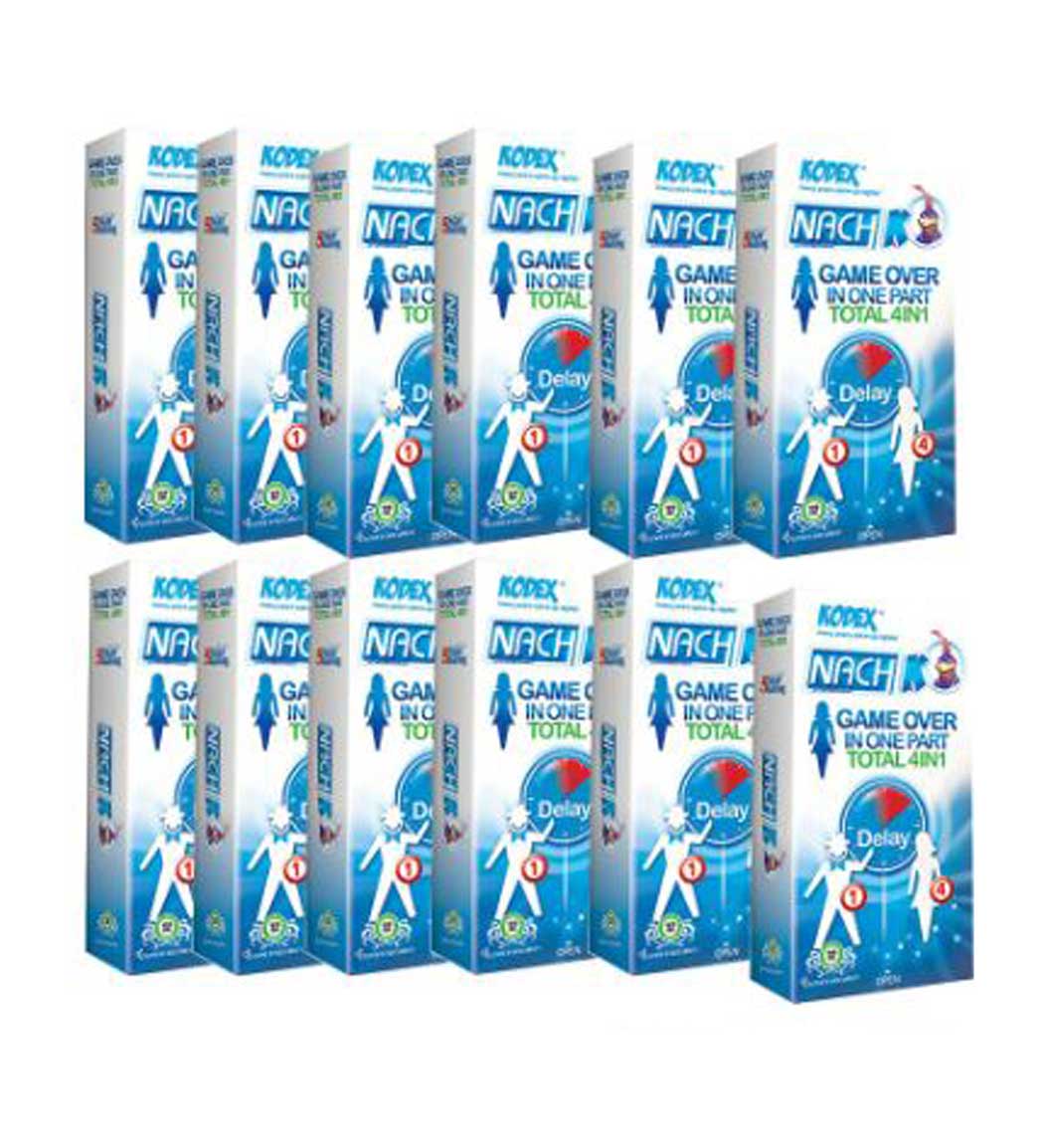 پک 12 عددی کاندوم مدل Geme Over total مجموعه 12 عددی