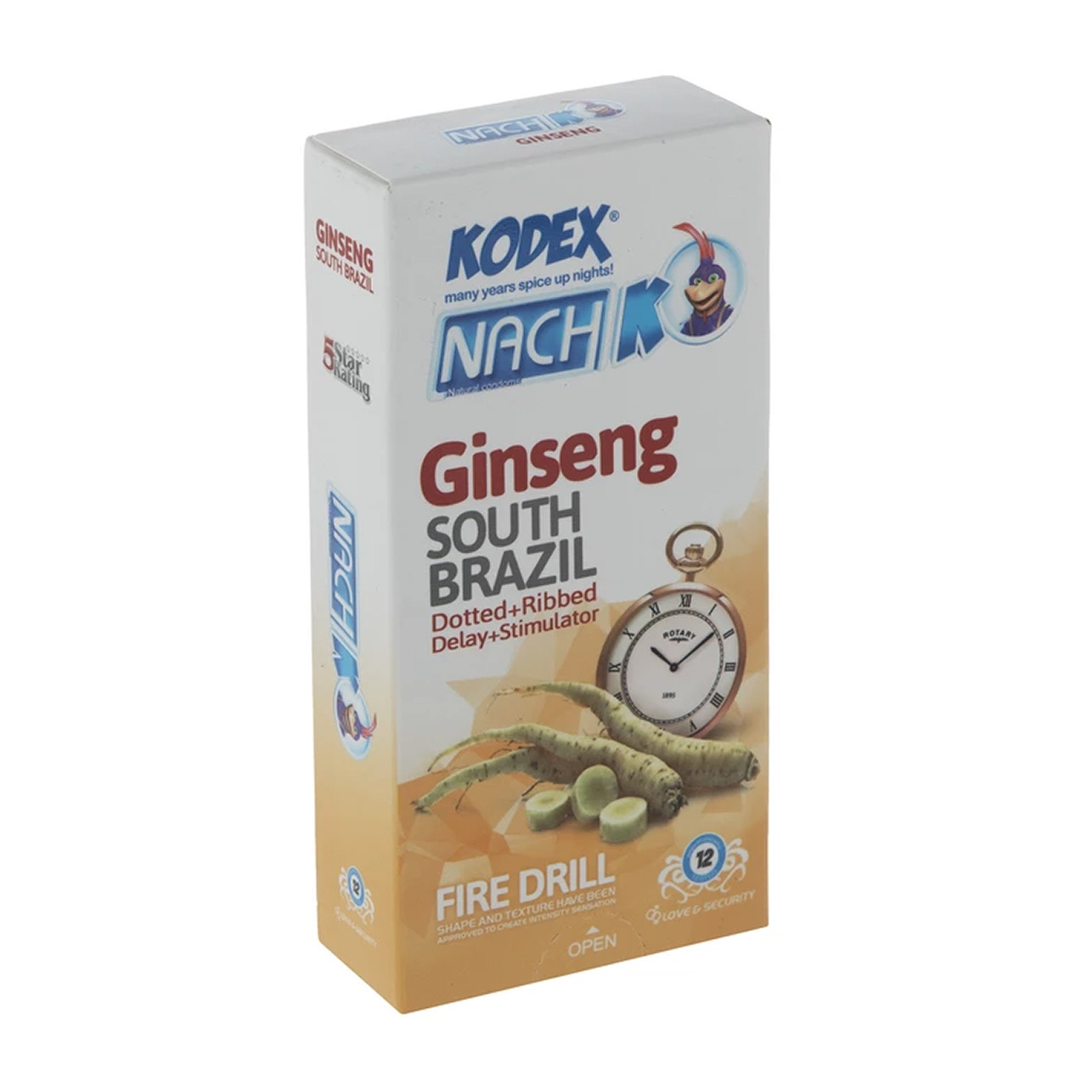 کاندوم 12 عددی تاخیری خاردار تحریک کننده مدل جینسینگ