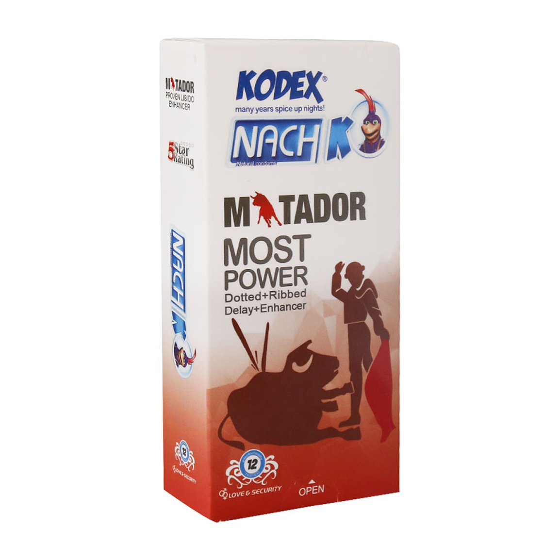 کاندوم 12 عددی تاخیری خاردار میوهای مدل ماتادور