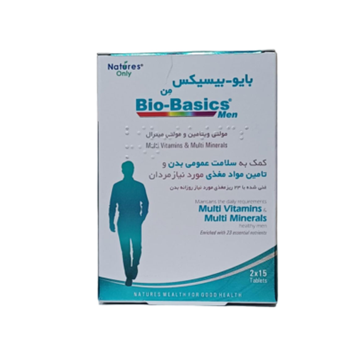 قرص مولتی ویتامین مردانه مدل Bio Basics بسته 30 عددی