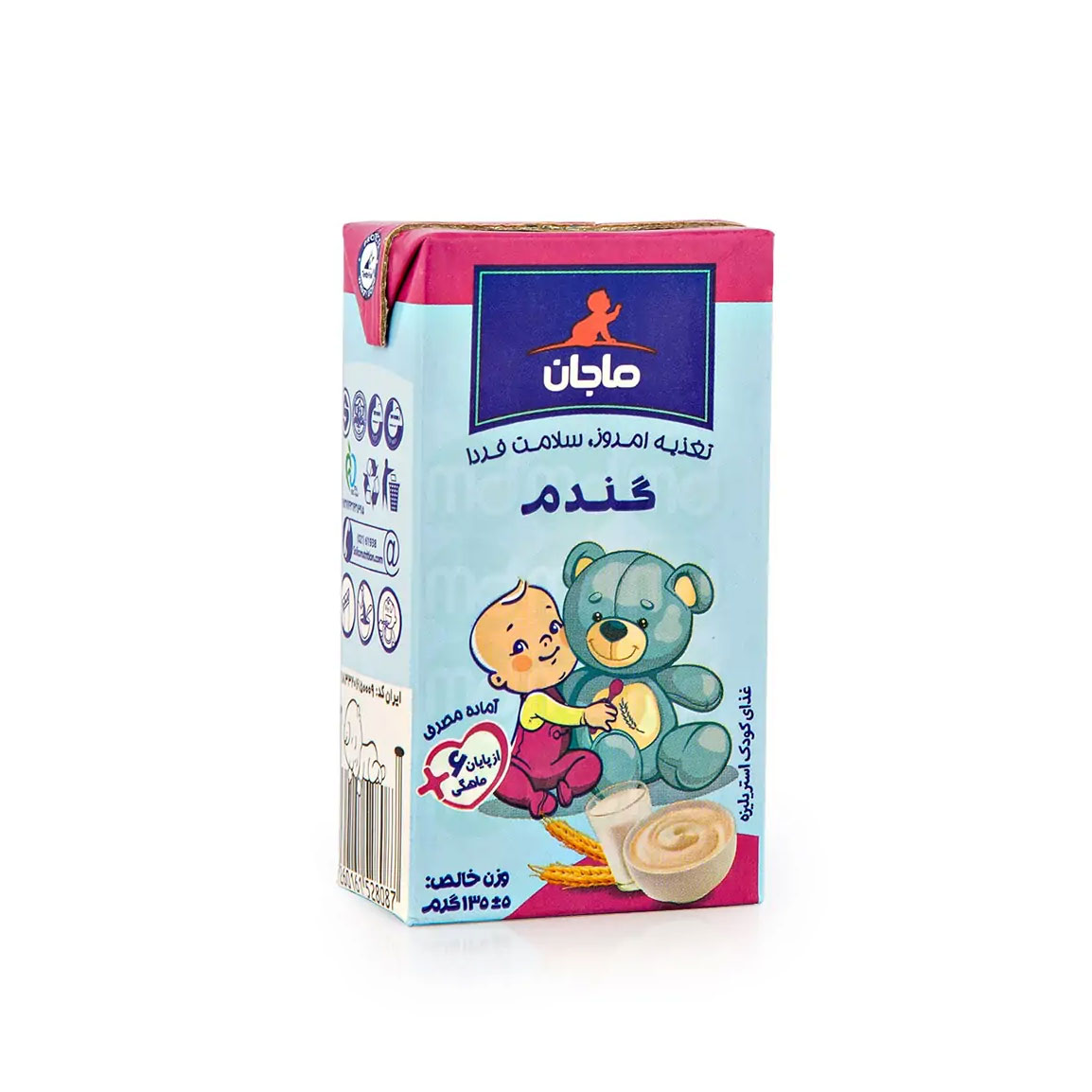 سرلاک با طعم گندم حجم 135 گرم