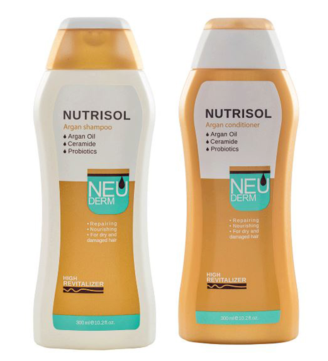 پک نرم کننده مو آرگان نوتریسل 300میل به همراه شامپو آرگان نوتریسل 300میل