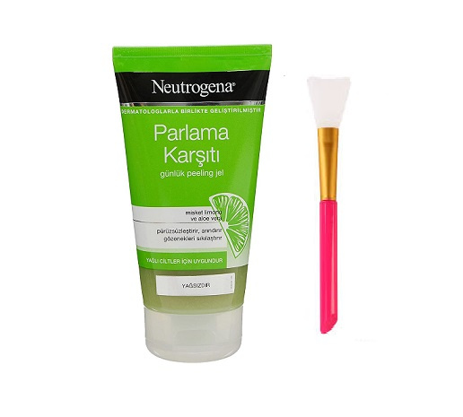 پک براش ماسک سیلیکونی و ژل لایه بردار و مات کننده حاوی عصاره لیمو و آلوئه ورا حجم 150 میل